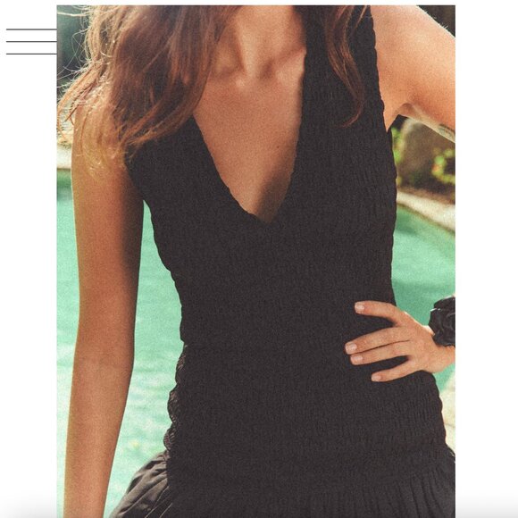 ZARA SHORT POPLIN DRESS WITH RUFFLES SIZE M NWT - Picture 2 of 6